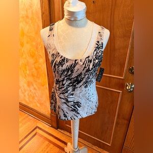 New!!! Alex Evenings Black and White Camisole